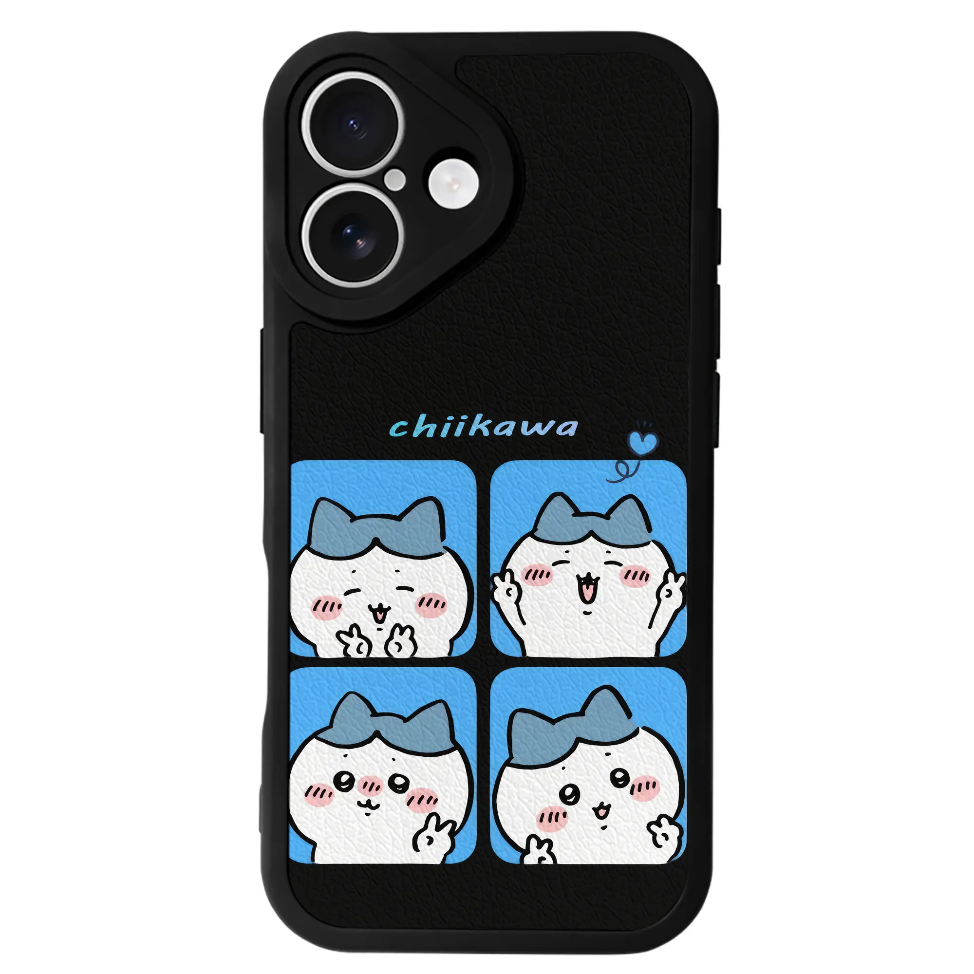 ちい が わ グッズ ハチワレ - IPhone 16シリーズ対応 ・ シリコンスマホケース ・ レザー調 ・ 高精度フィット ・ 耐衝撃 ・ ワイヤレス充電対応 ・ 精密カット